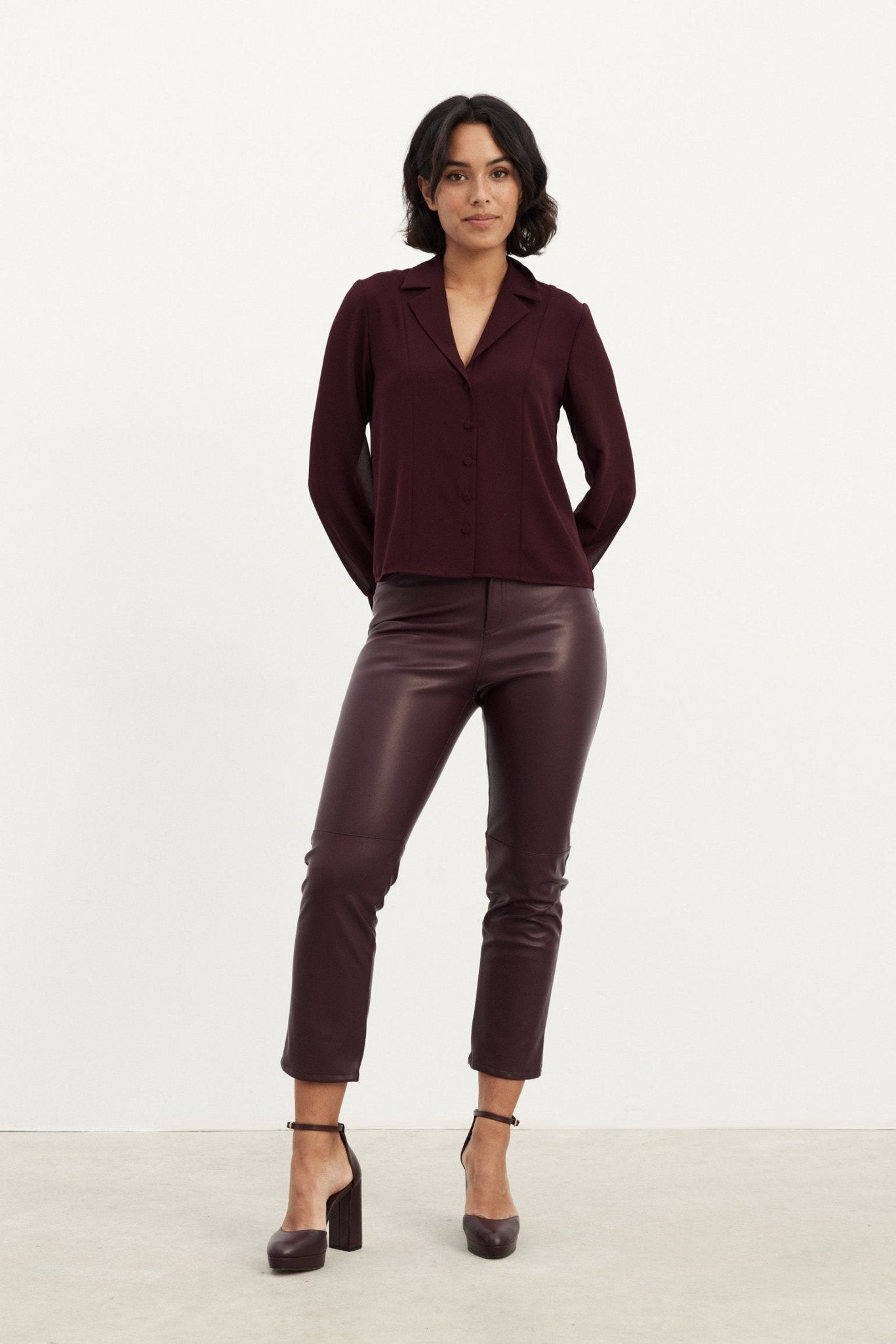 Blusa KENTIA Burgundy - BIMANI