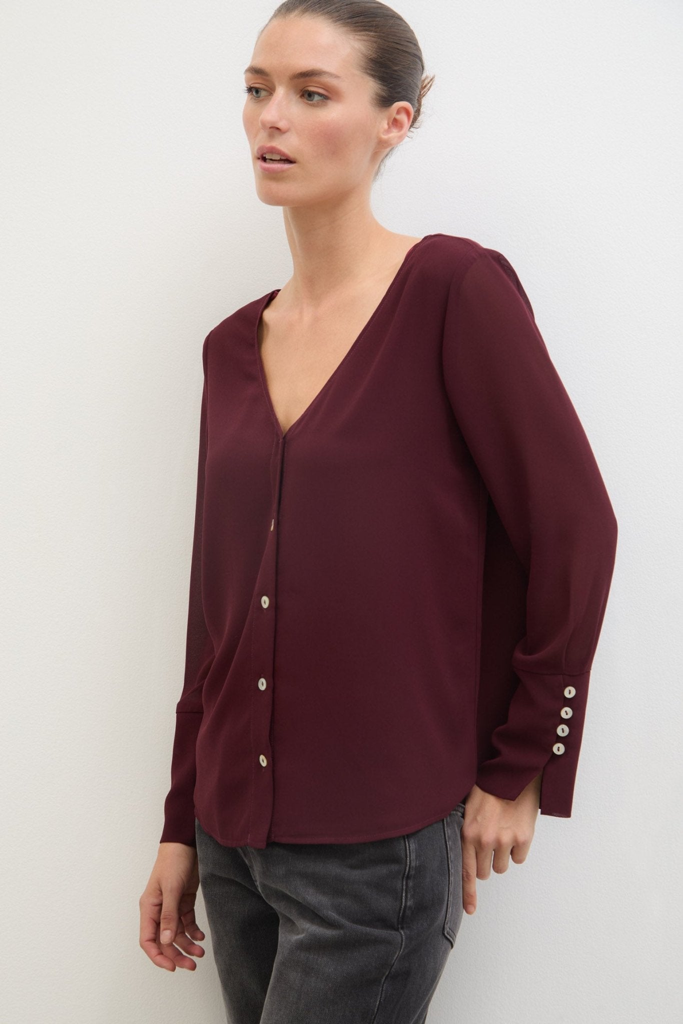 Blusa LAGUNA Burgundy - BIMANI