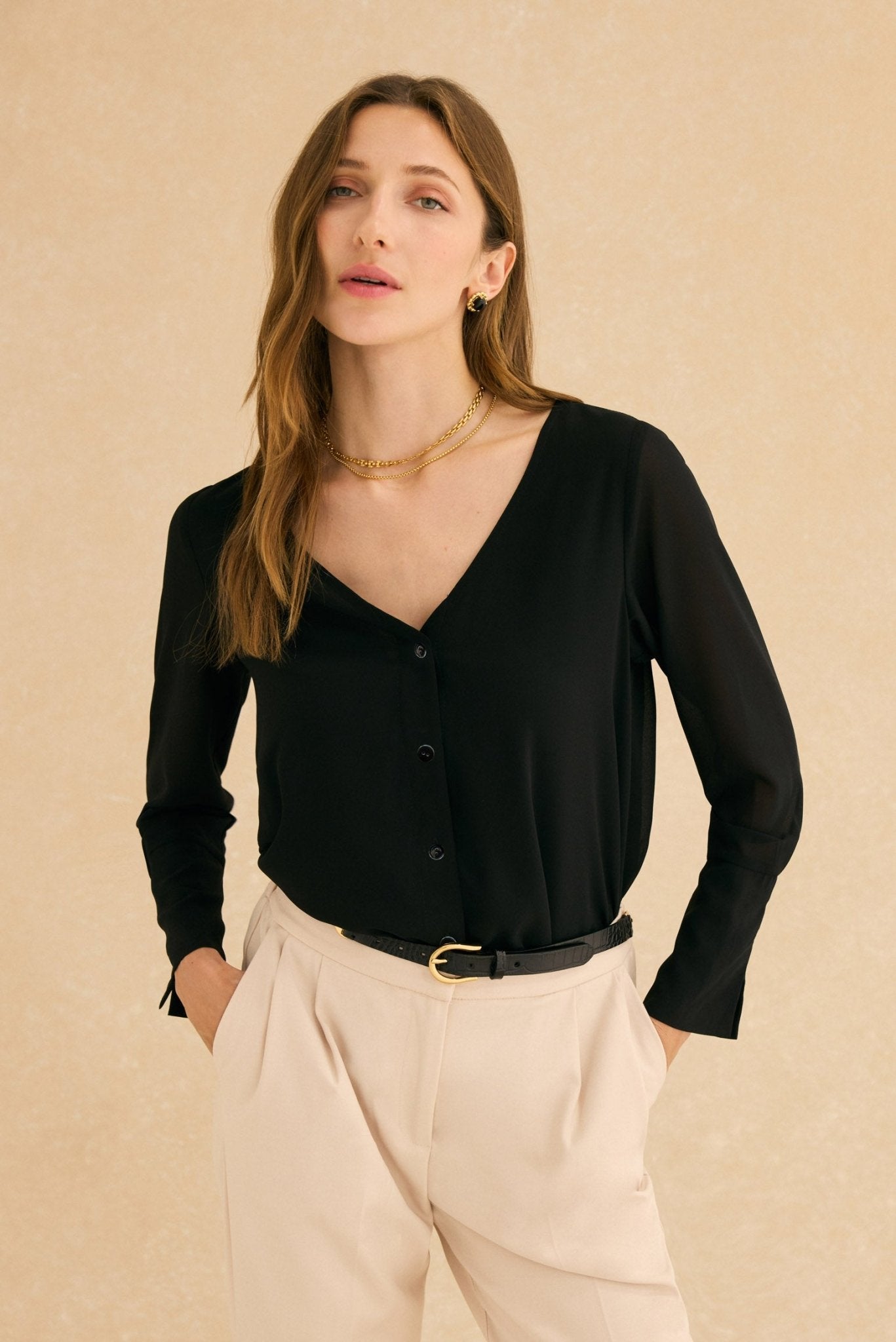 Blusa LAGUNA Negro Magnético - BIMANI