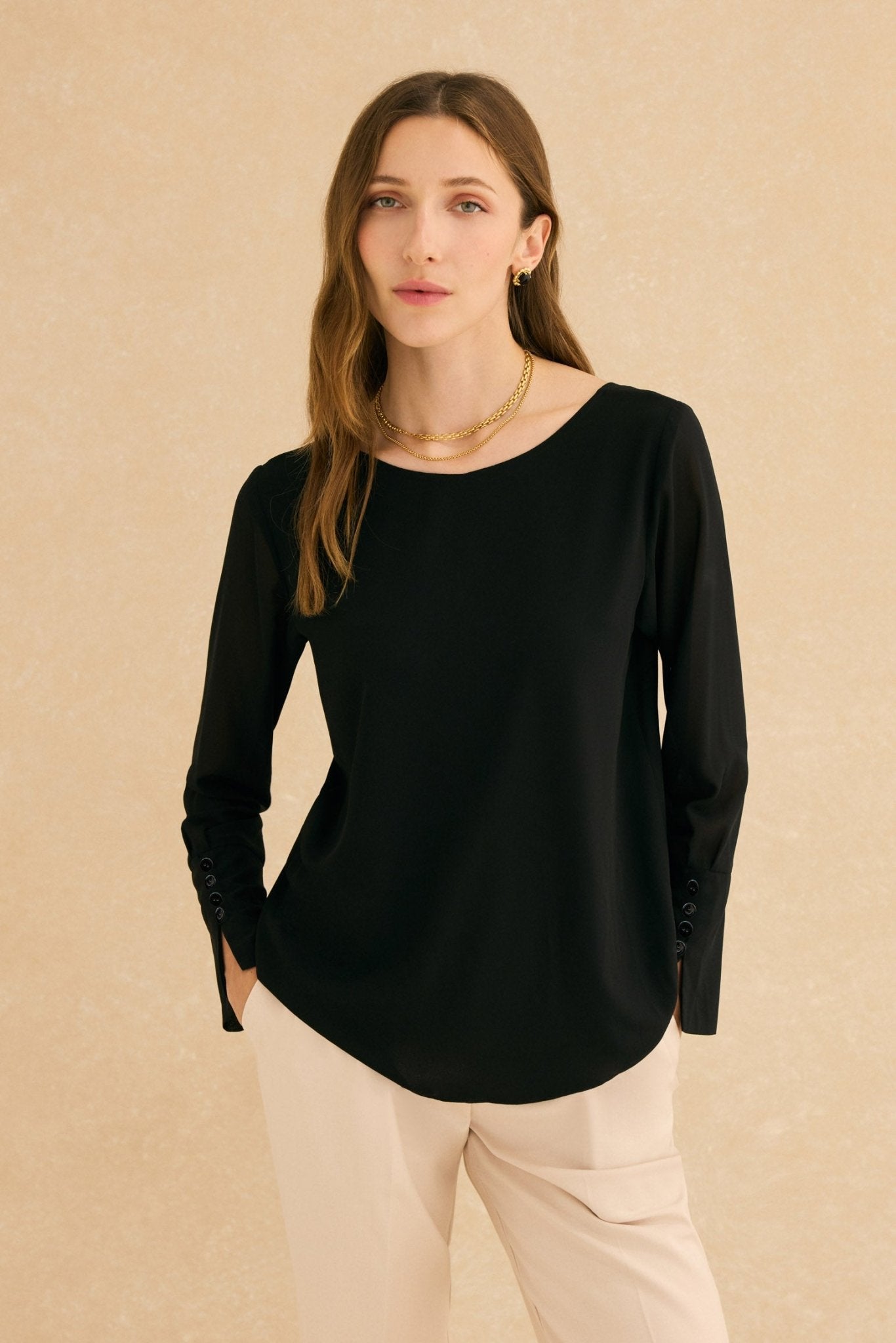 Blusa LAGUNA Negro Magnético - BIMANI