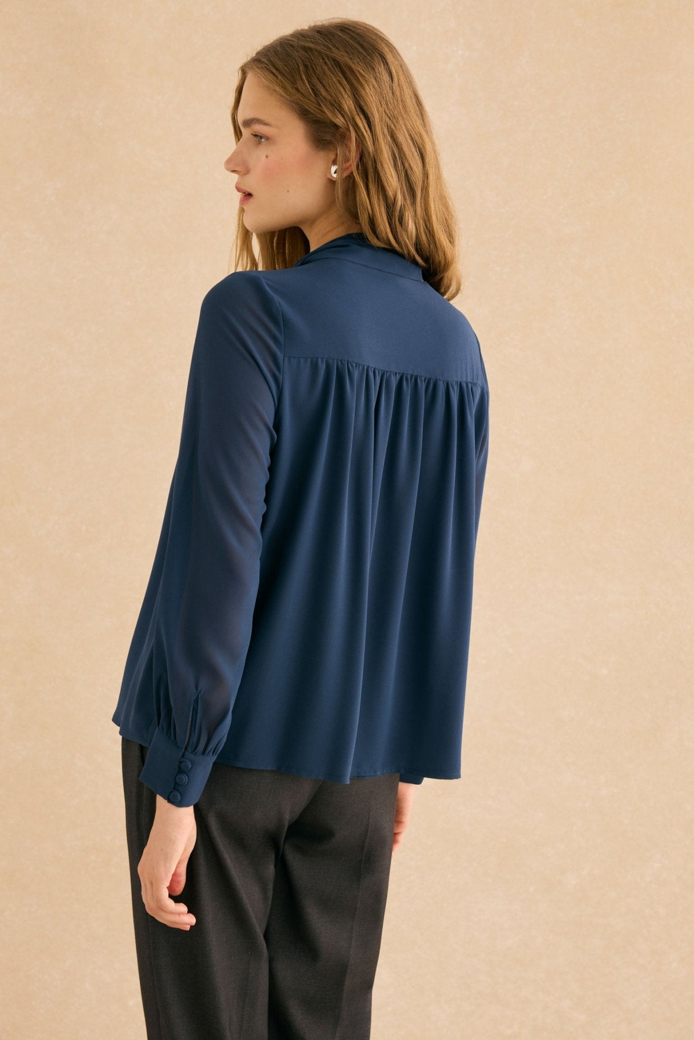 Blusa LAVANDA Azul Cantábrico - BIMANI