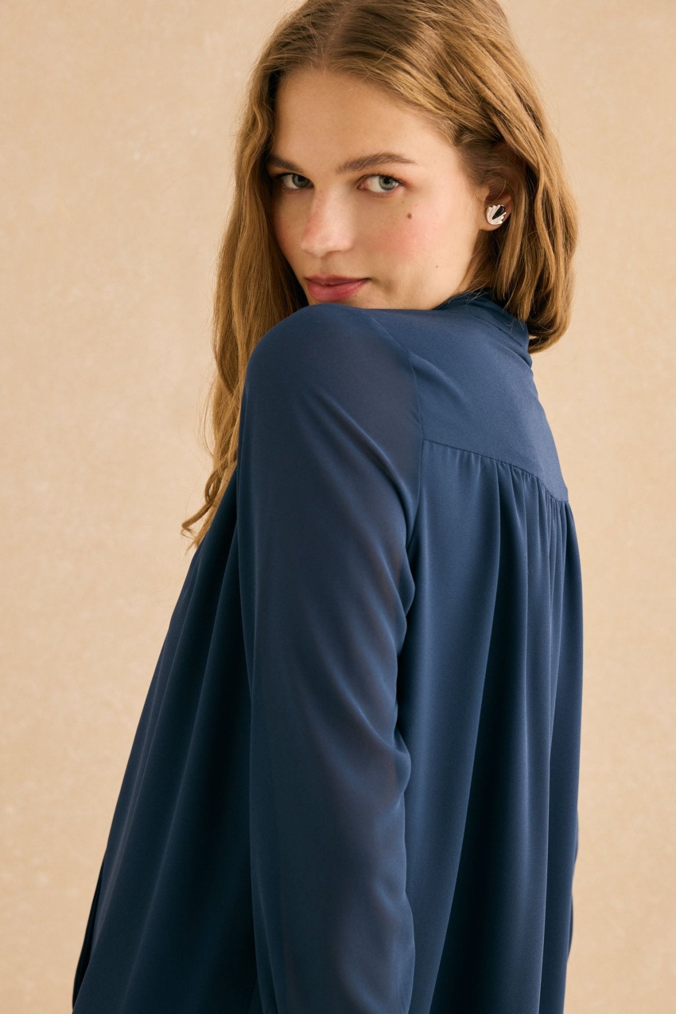 Blusa LAVANDA Azul Cantábrico - BIMANI