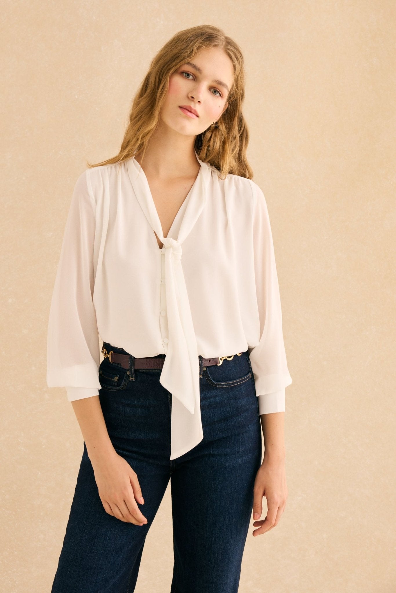 Blusa LAVANDA Blanco Eterno - BIMANI