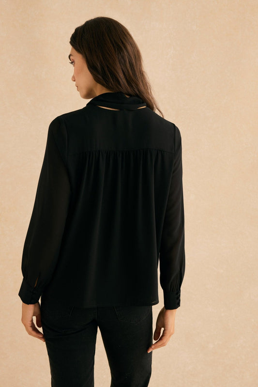 Blusa LAVANDA Negro Magnético - BIMANI