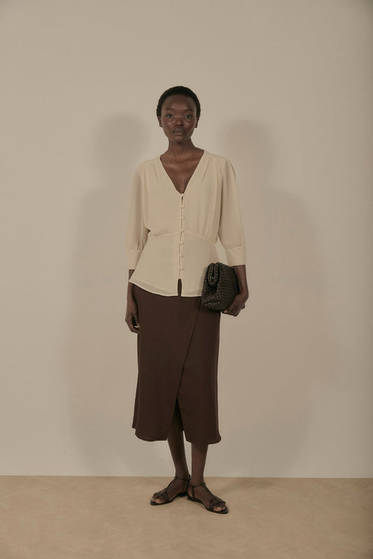 Blusa LINE Beige Caliza - BIMANI
