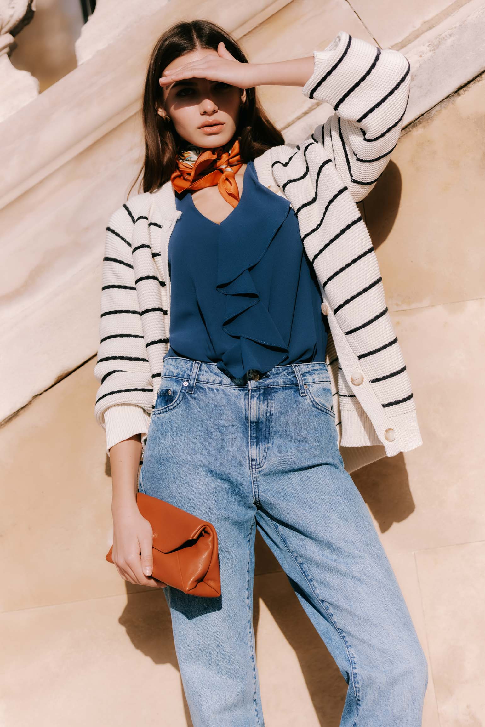 Blusa LIORA Azul Cantábrico - BIMANI