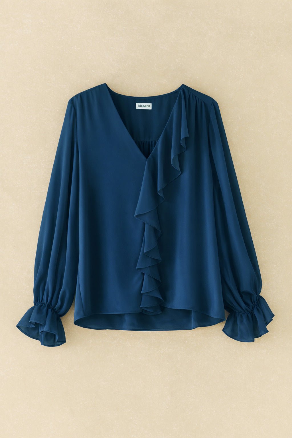 Blusa LIORA Azul Cantábrico - BIMANI