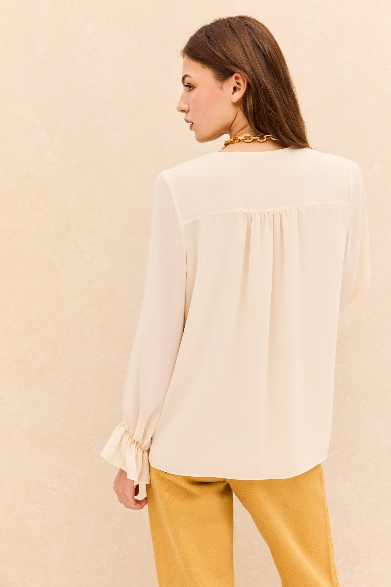 Blusa LIORA Beige Caliza - BIMANI