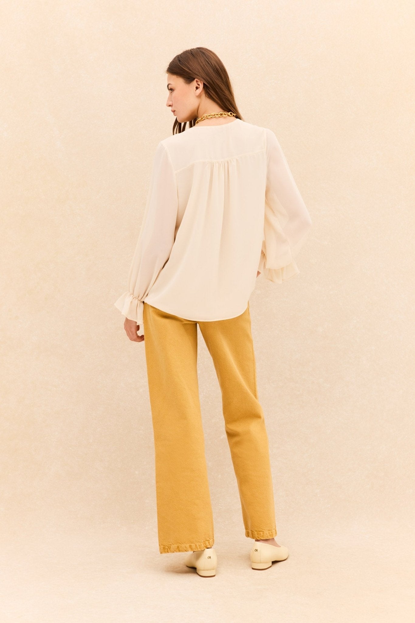 Blusa LIORA Beige Caliza - BIMANI