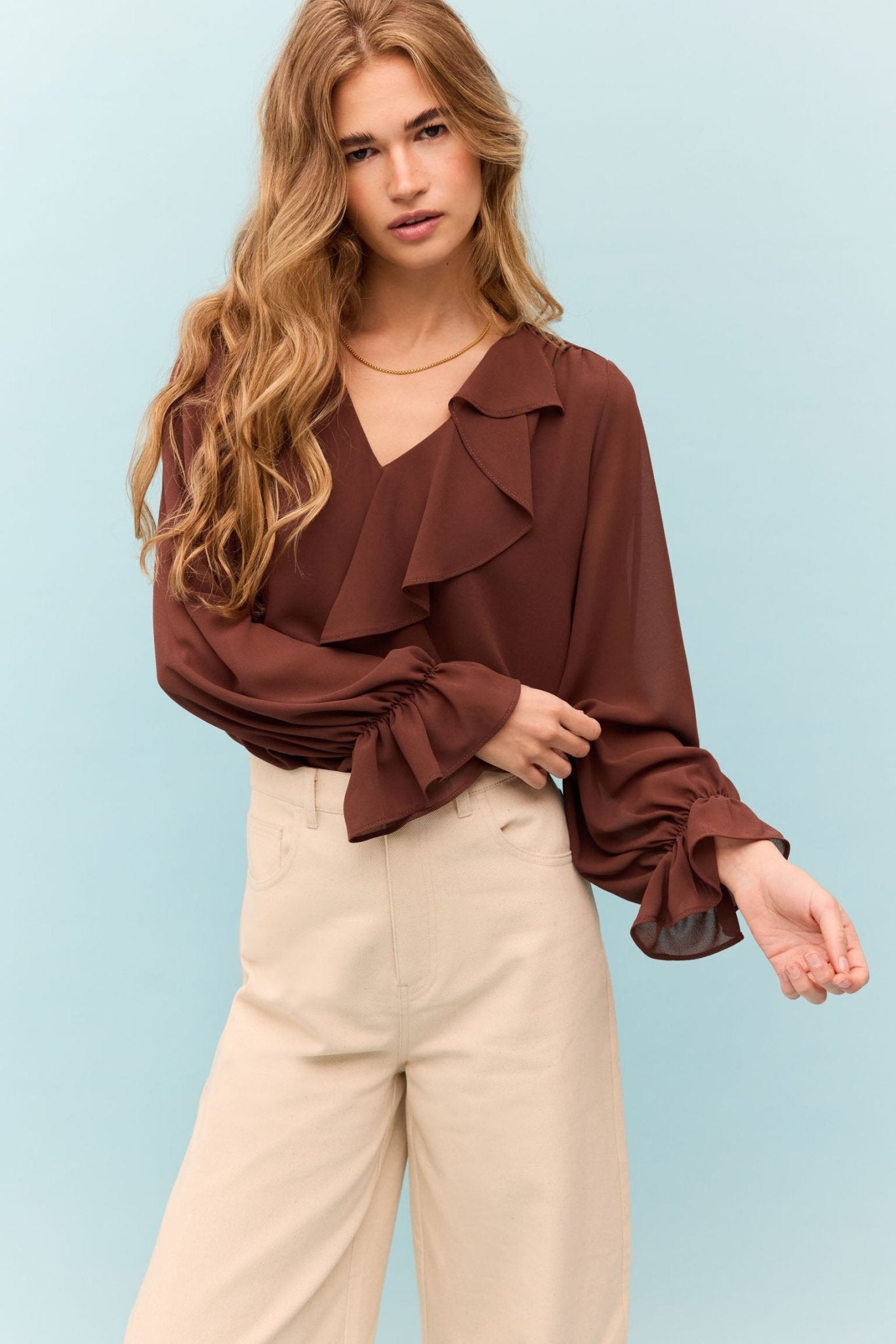 Blusa LIORA Marrón Mocca - BIMANI