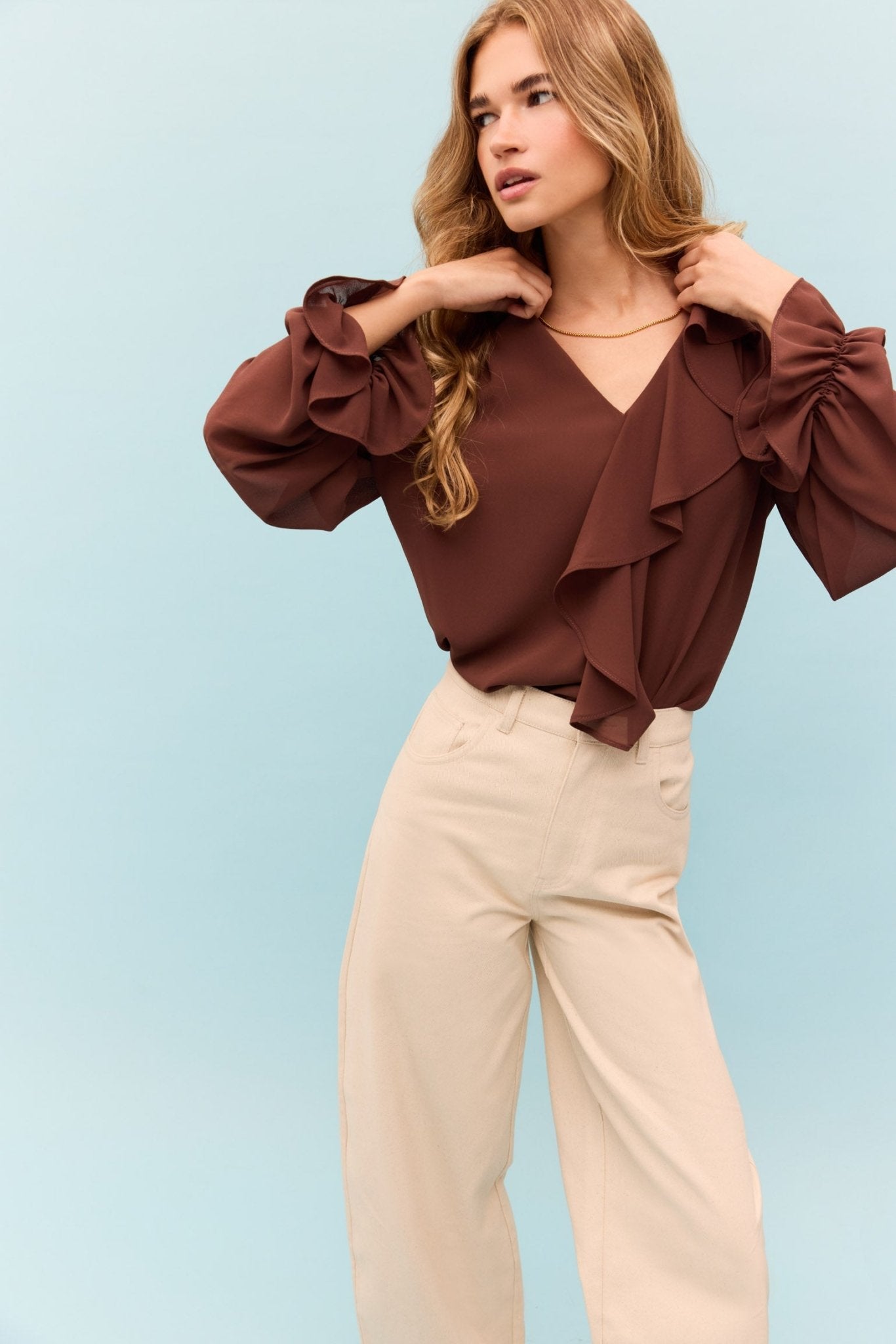 Blusa LIORA Marrón Mocca - BIMANI