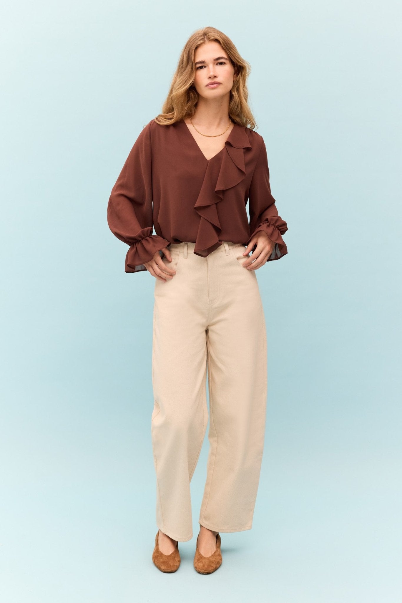 Blusa LIORA Marrón Mocca - BIMANI