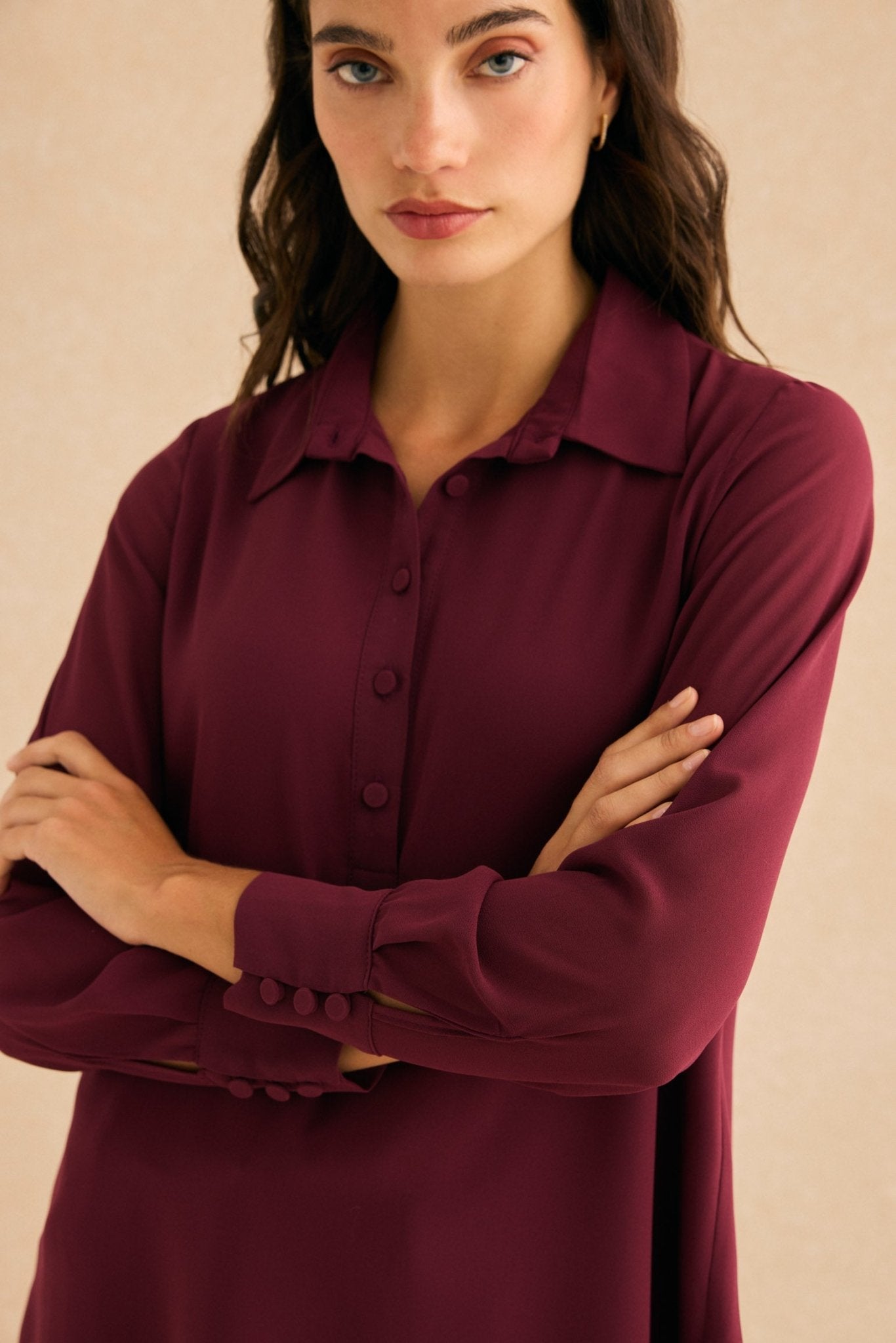 Blusa LIVERPOOL Burdeos Monastrell - BIMANI