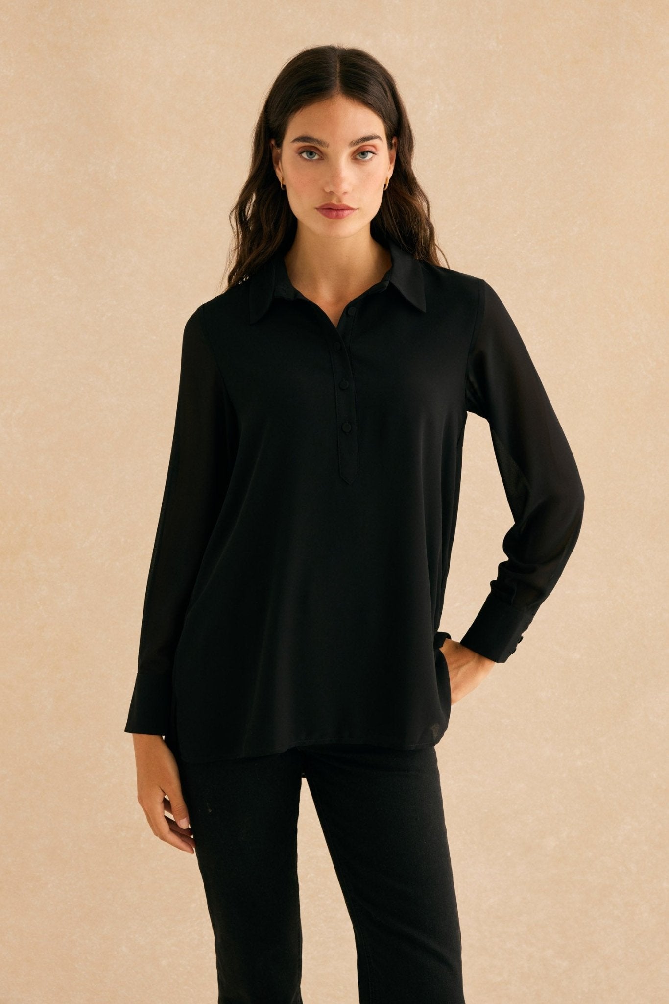 Blusa LIVERPOOL Negro Magnético - BIMANI