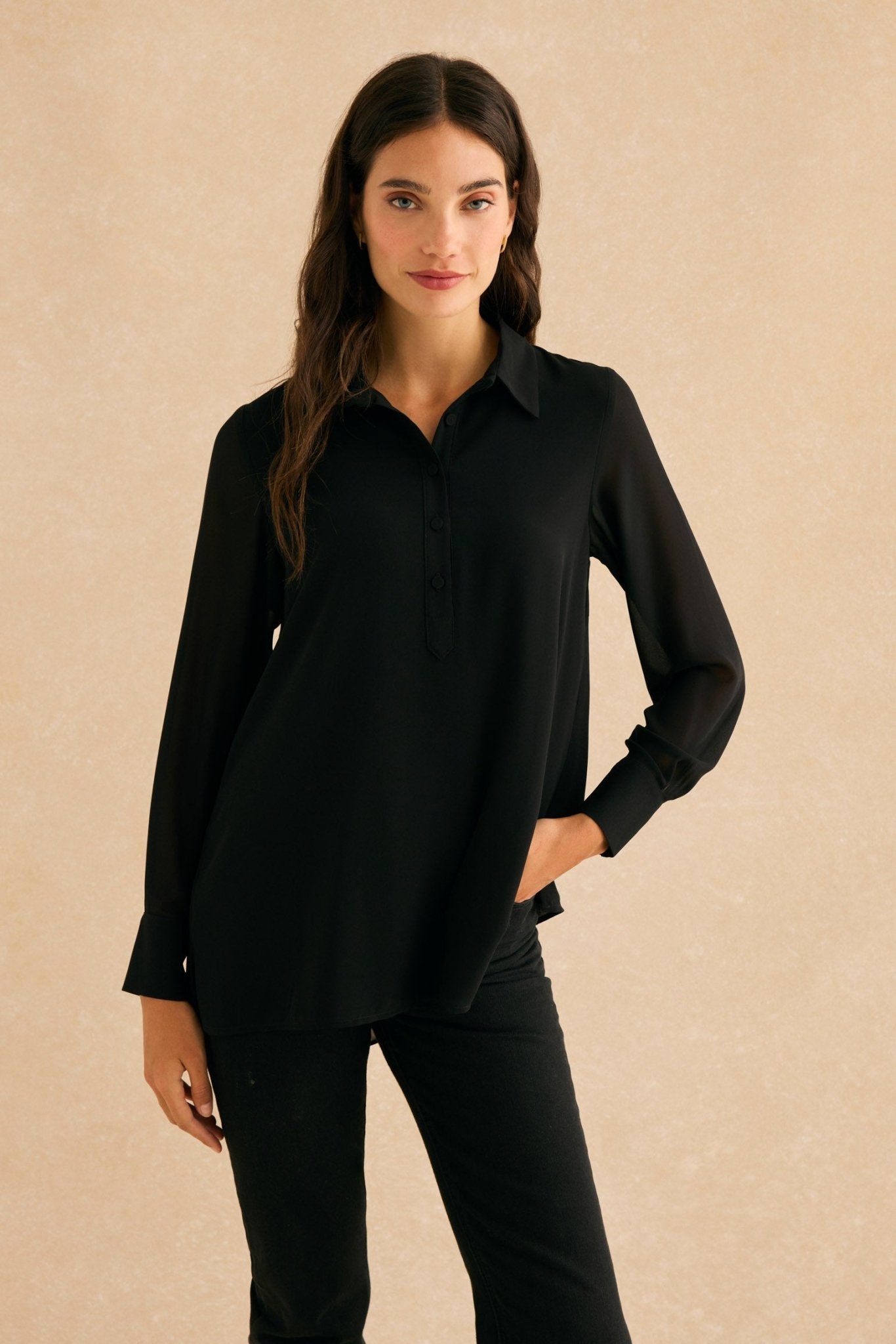 Blusa LIVERPOOL Negro Magnético - BIMANI