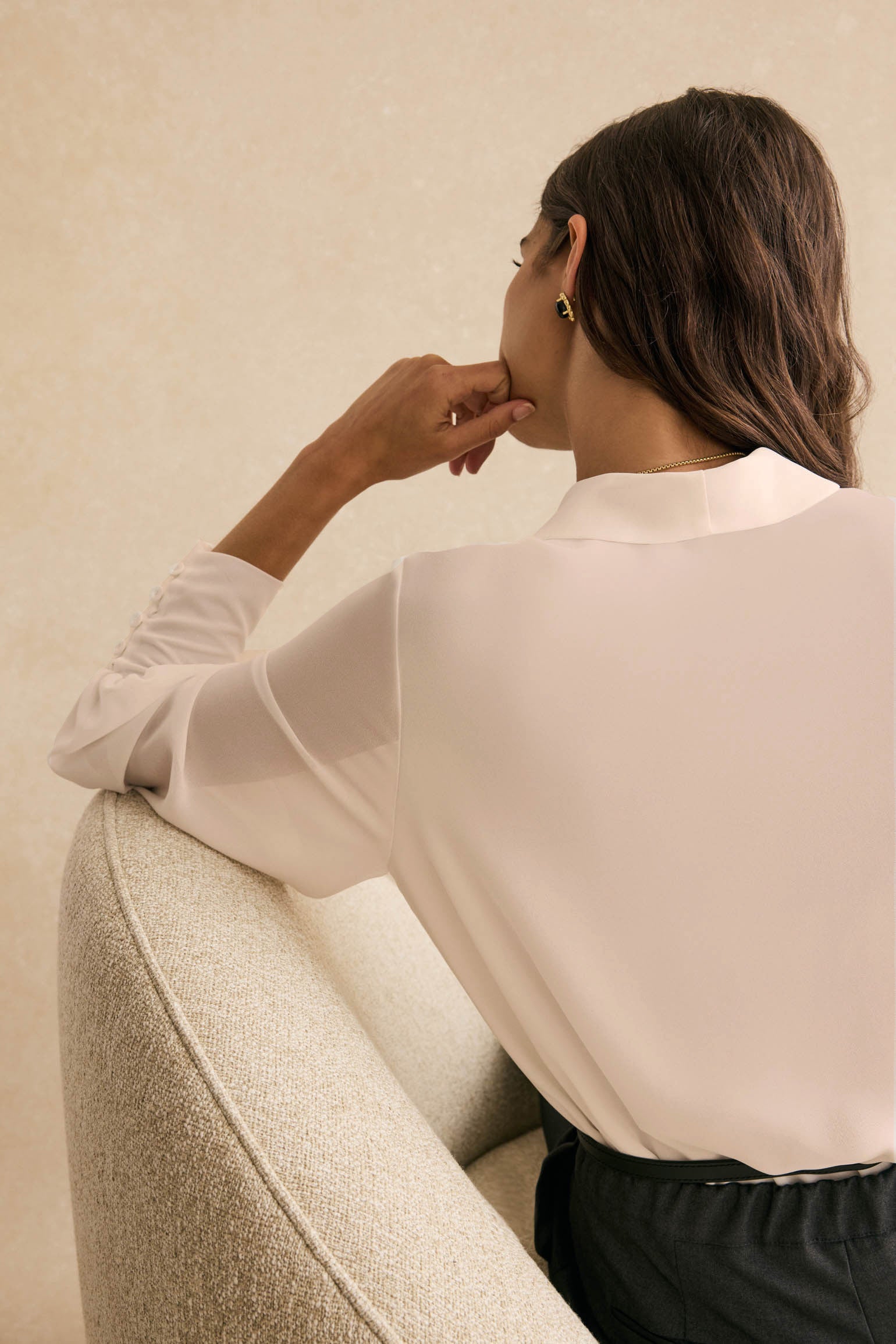 Blusa LONDRES Beige Caliza - BIMANI