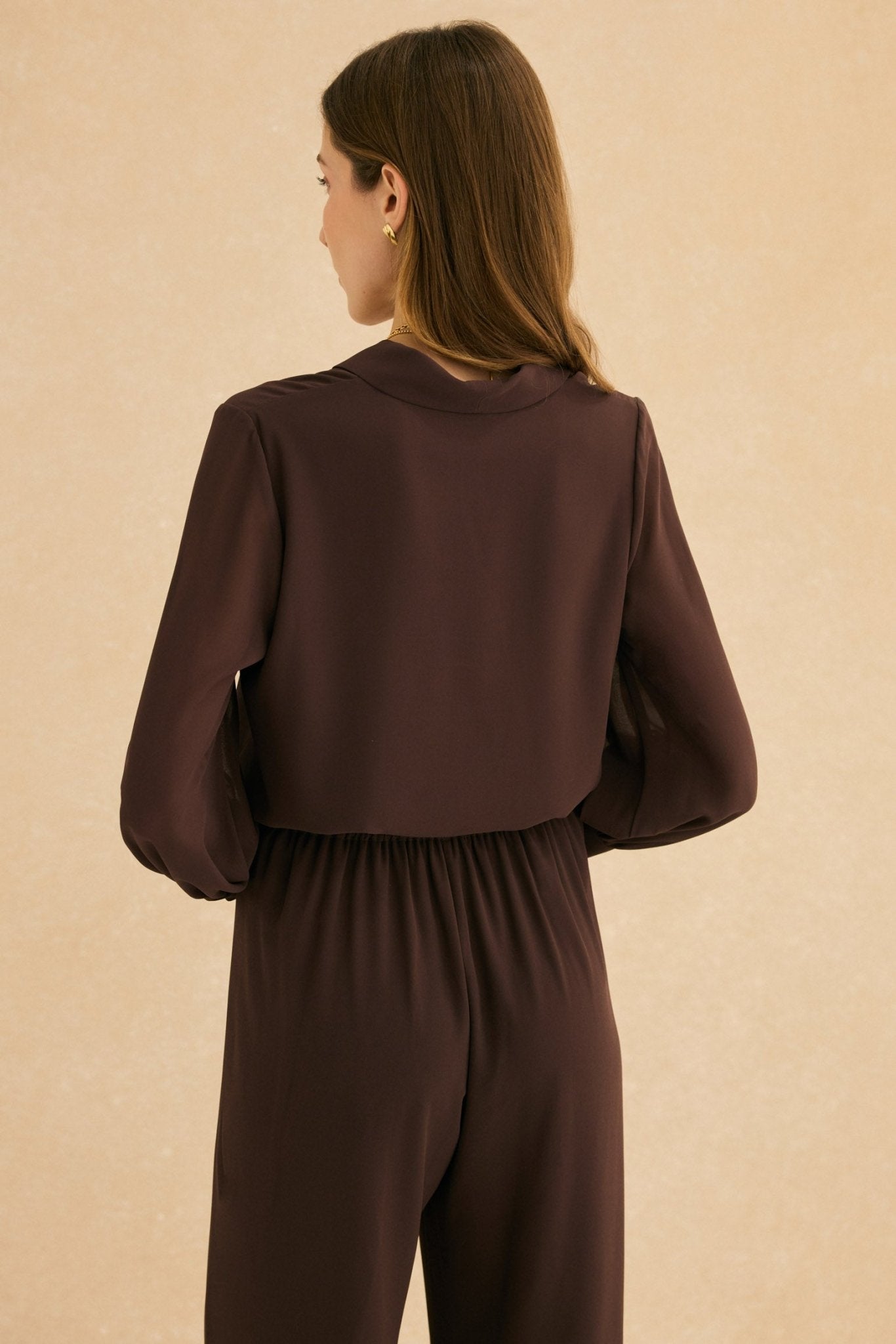 Blusa LONDRES Marrón Cacao - BIMANI