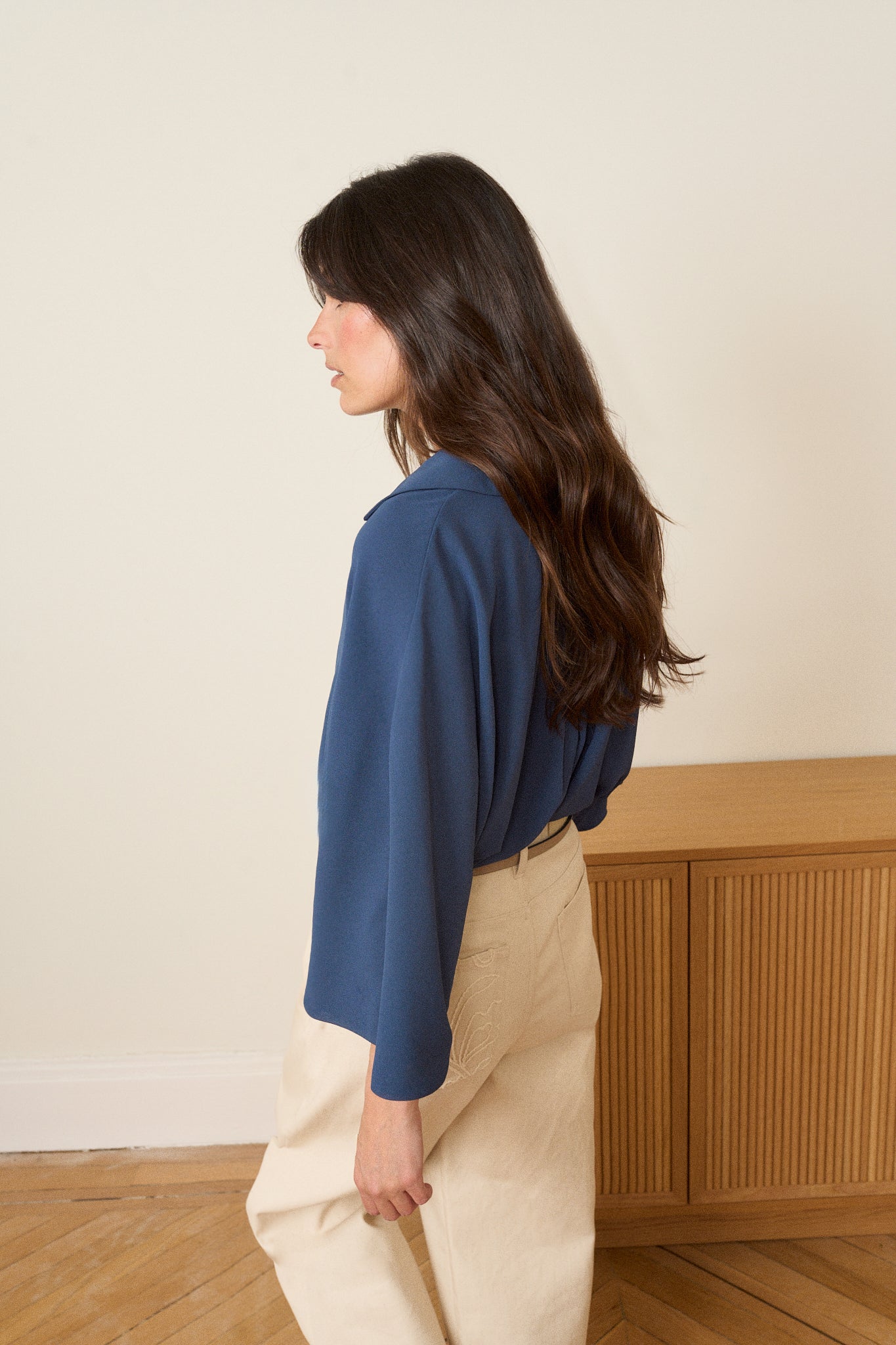 Blusa LUPE Azul Cantábrico - BIMANI