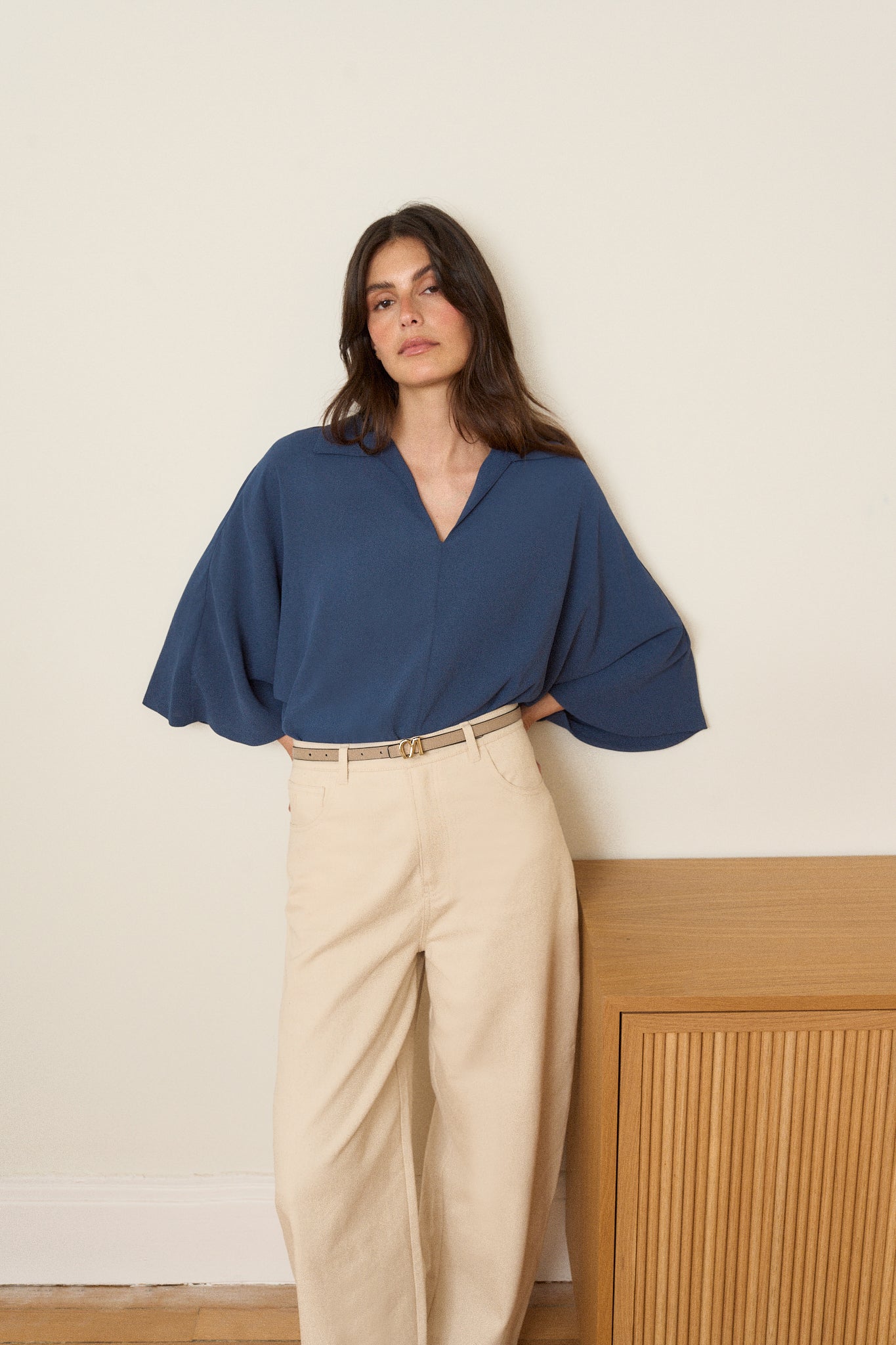 Blusa LUPE Azul Cantábrico - BIMANI