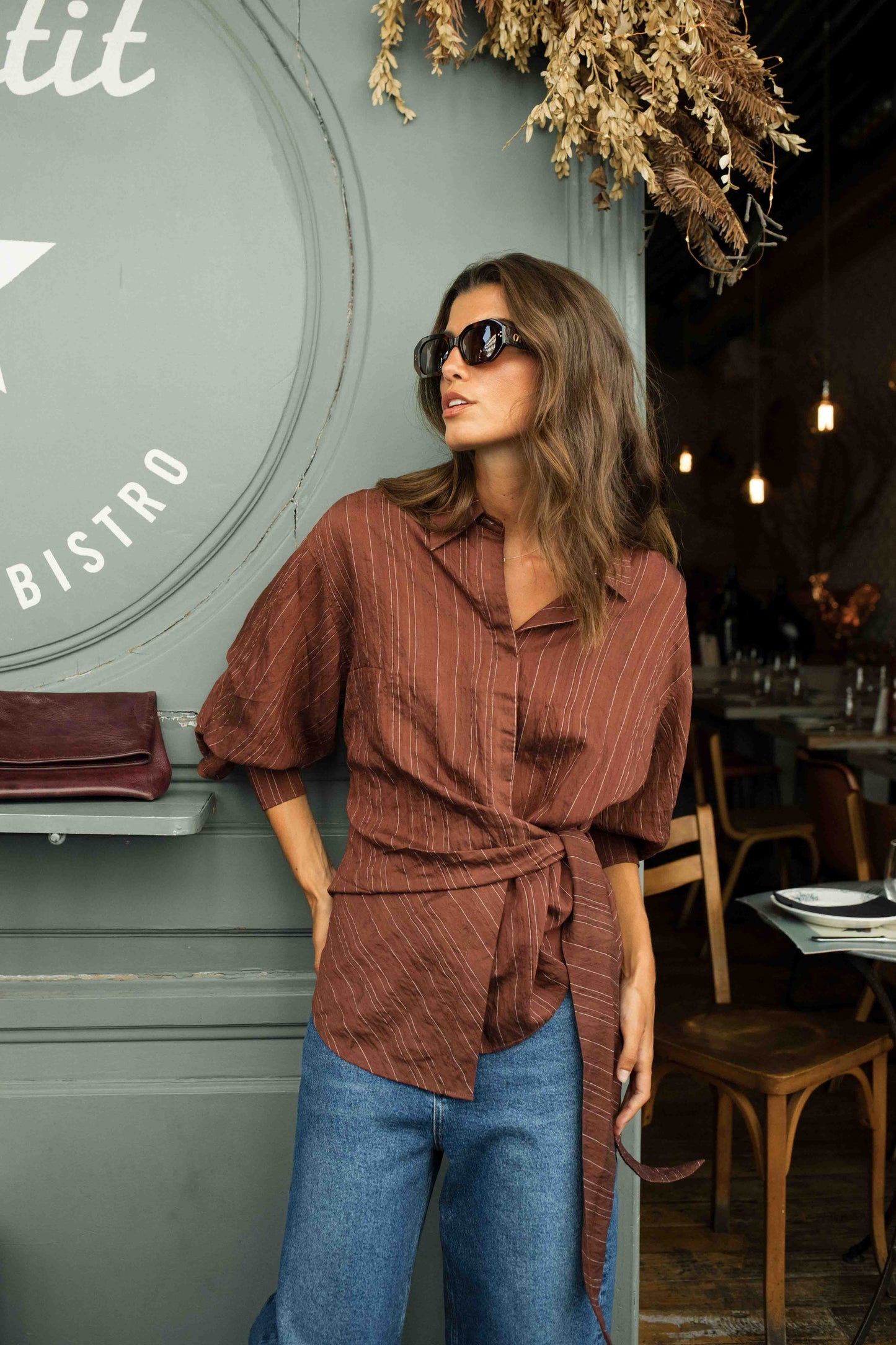Blusa MAELLE Marrón