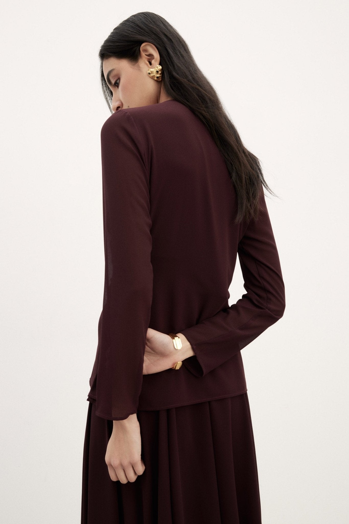 Blusa MARGOT Burgundy - BIMANI