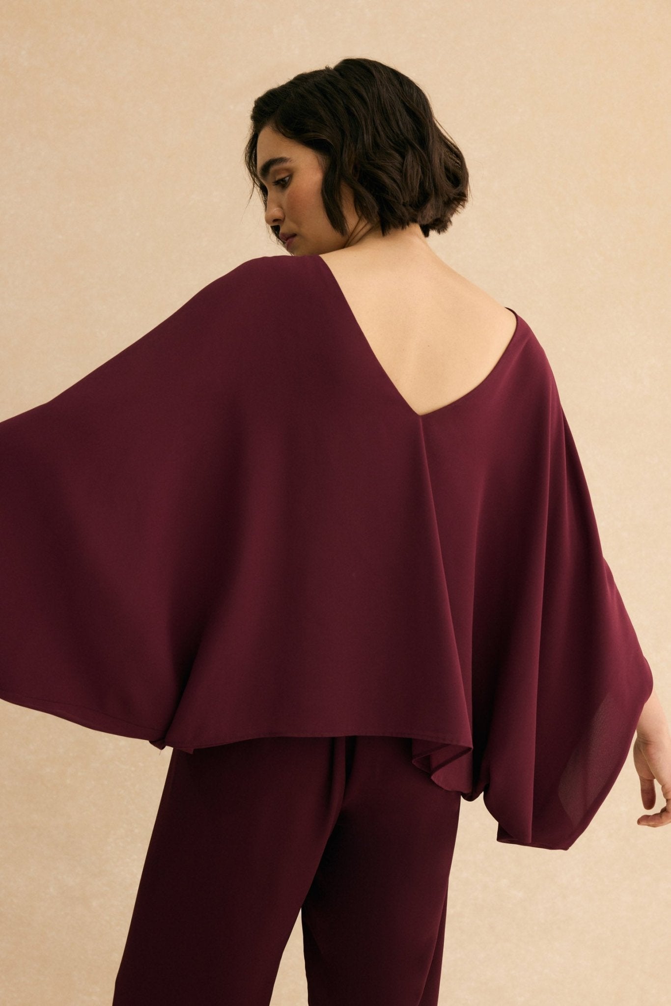 Blusa MARION Burdeos Monastrell - BIMANI