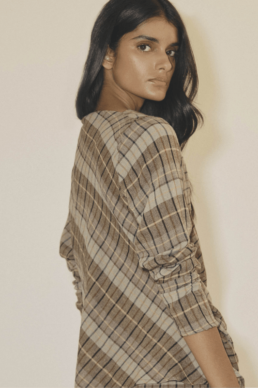 Blusa MARLEY Manteco Gris - BIMANI