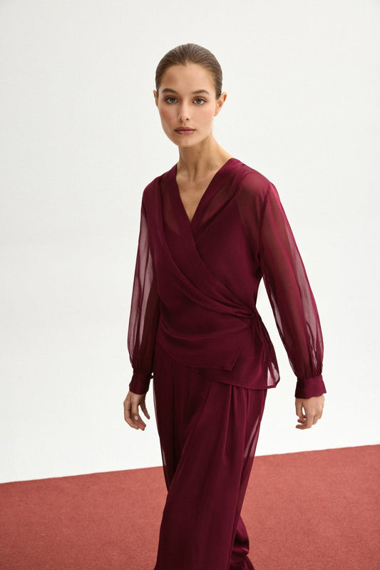 Blusa MARTINE Cereza Árida - BIMANI