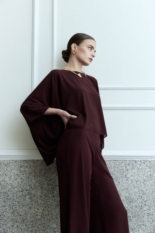 Blusa MERIDIEN Burgundy - BIMANI