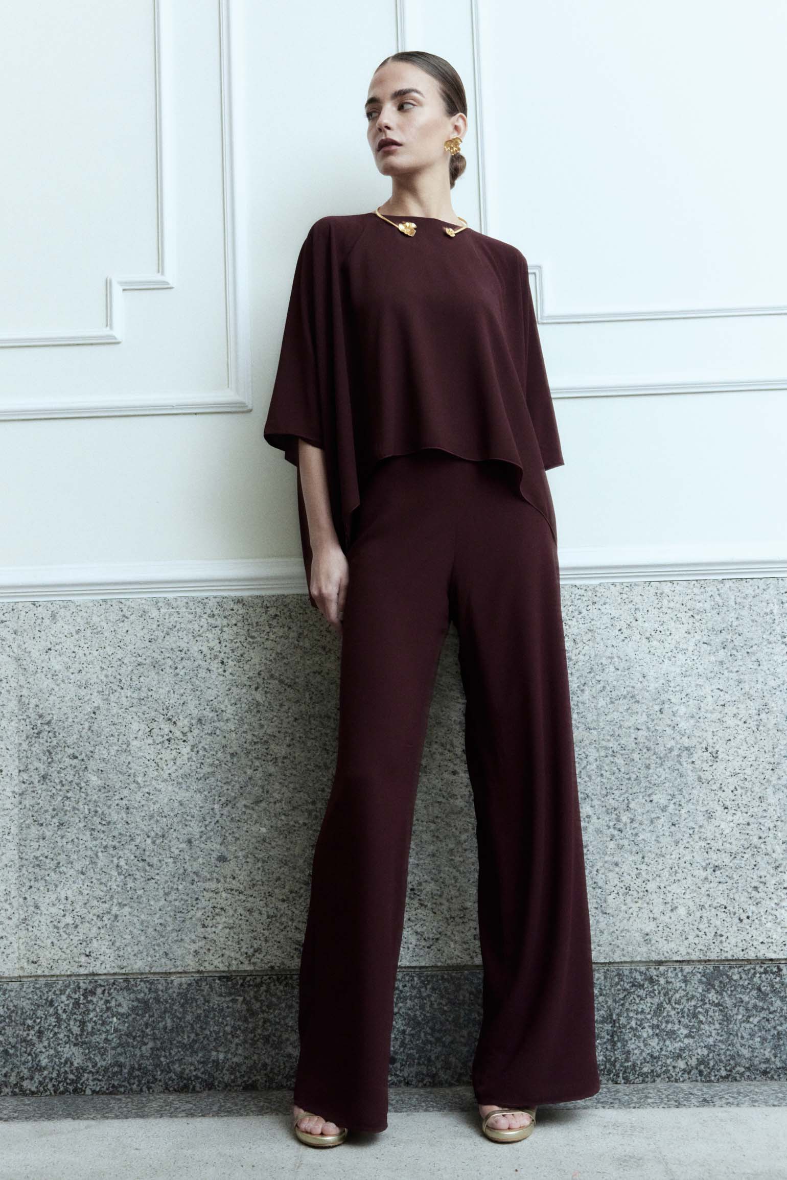 Blusa MERIDIEN Burgundy - BIMANI