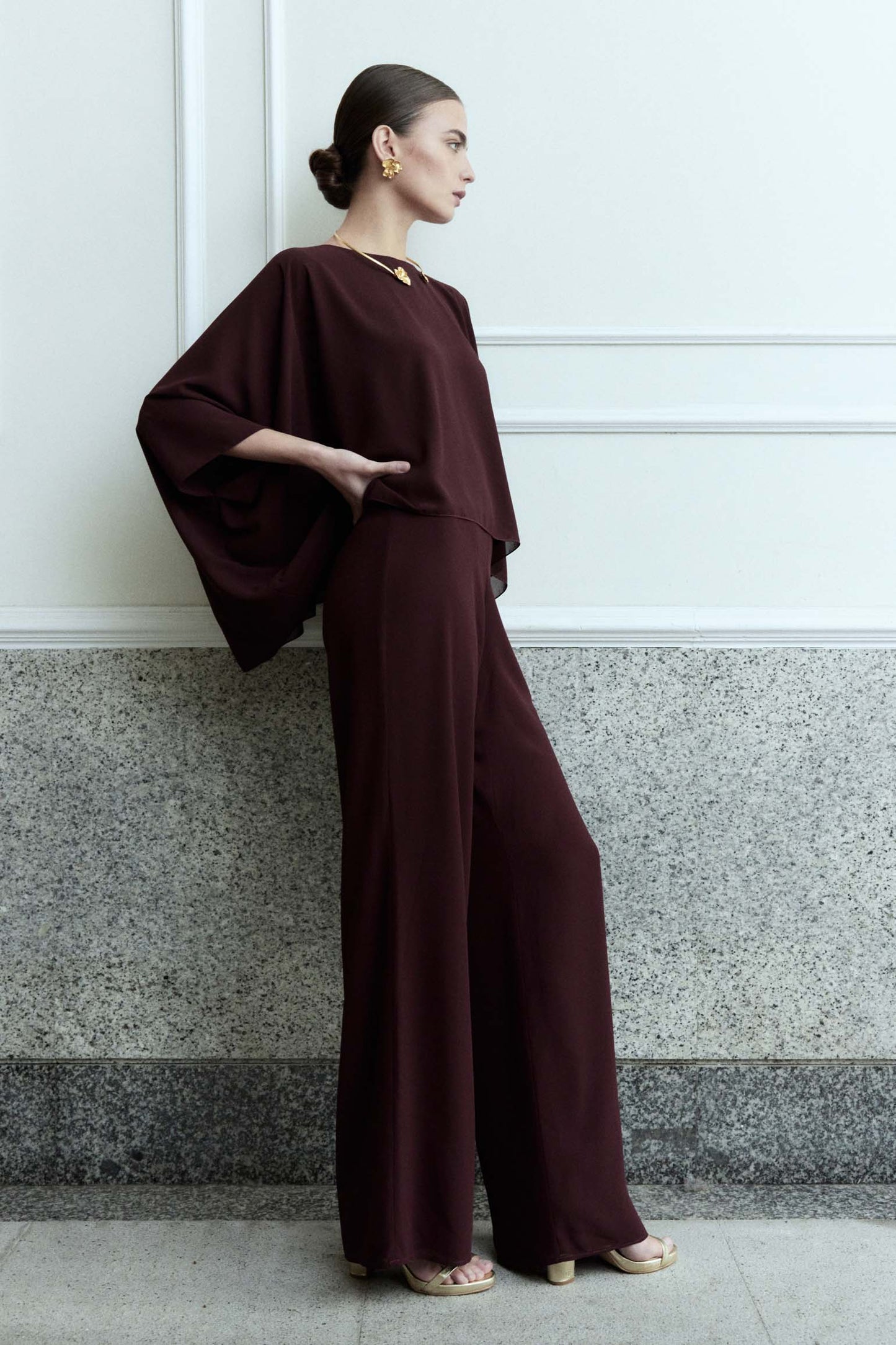 Blusa MERIDIEN Burgundy - BIMANI