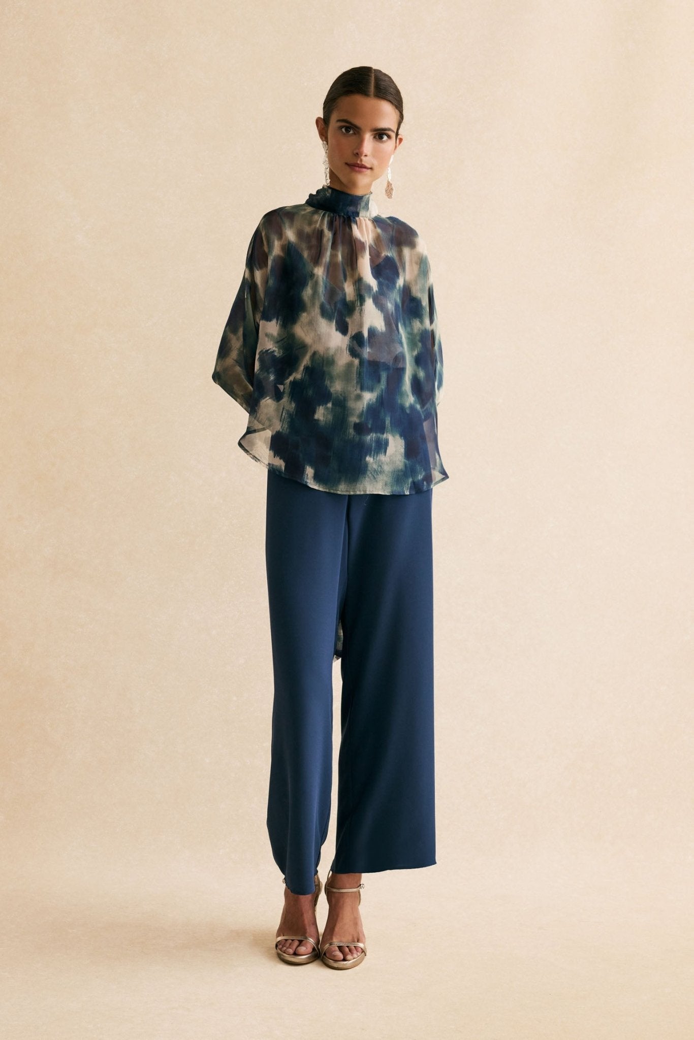 Blusa MIRANDA Estampado Azul - BIMANI