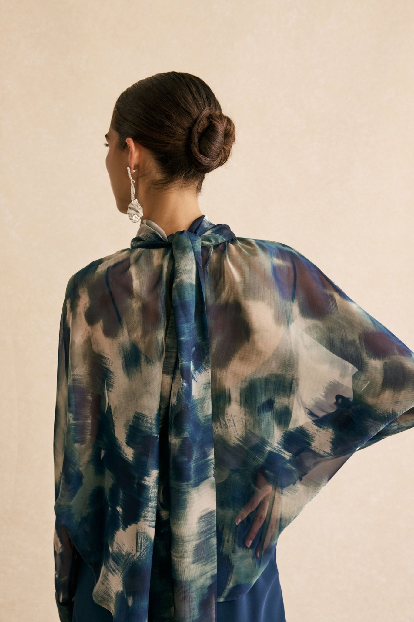 Blusa MIRANDA Estampado Azul - BIMANI