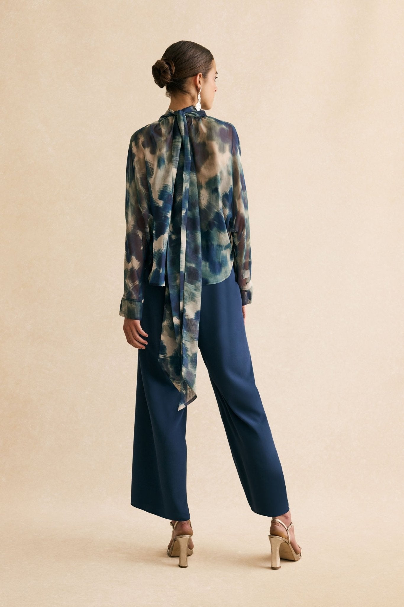 Blusa MIRANDA Estampado Azul - BIMANI