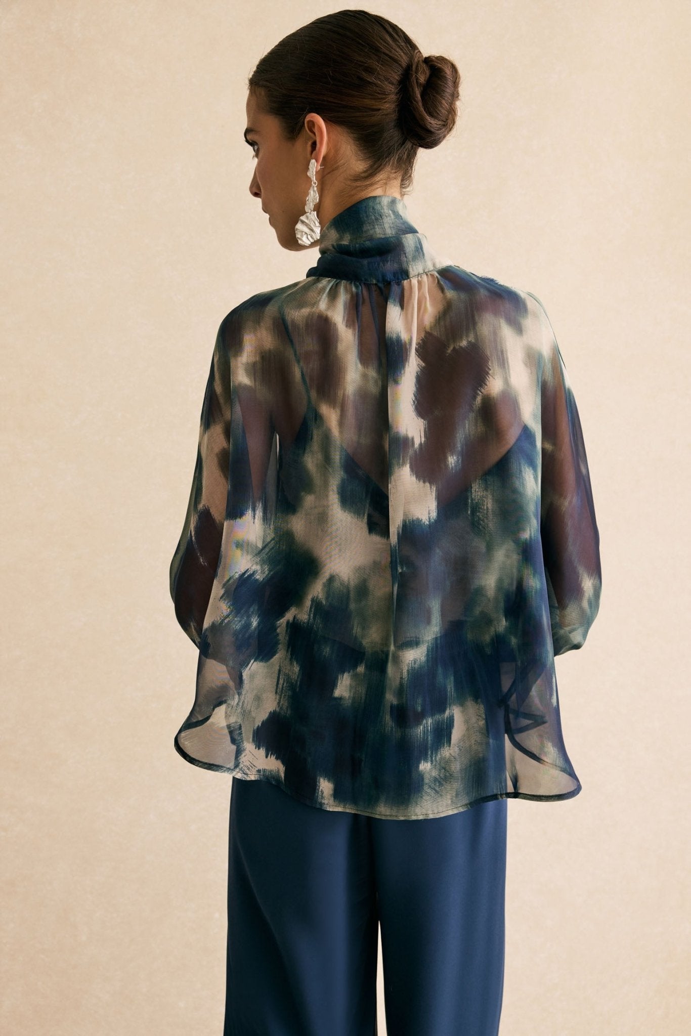 Blusa MIRANDA Estampado Azul - BIMANI