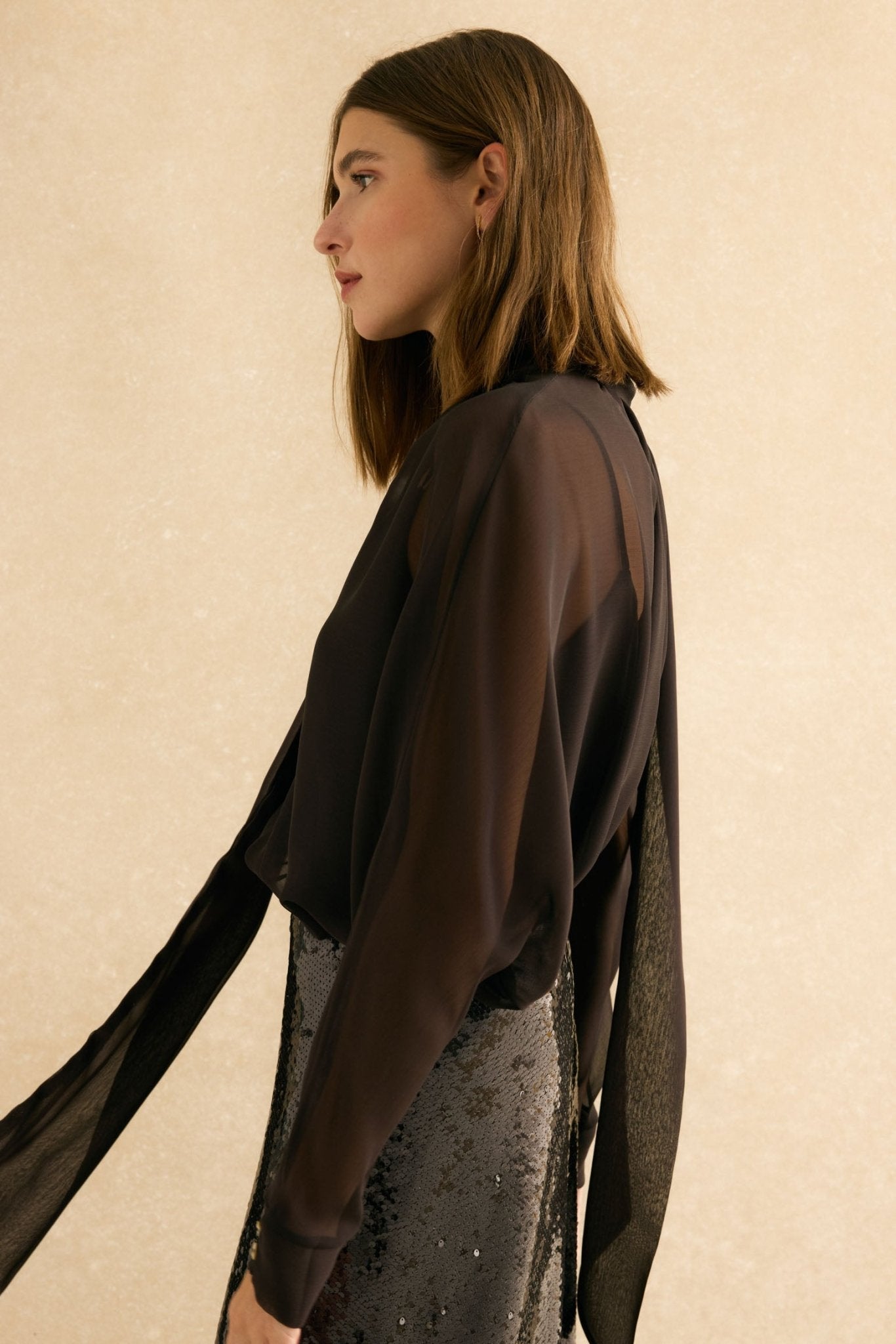 Blusa MIRANDA Marrón Cacao - BIMANI