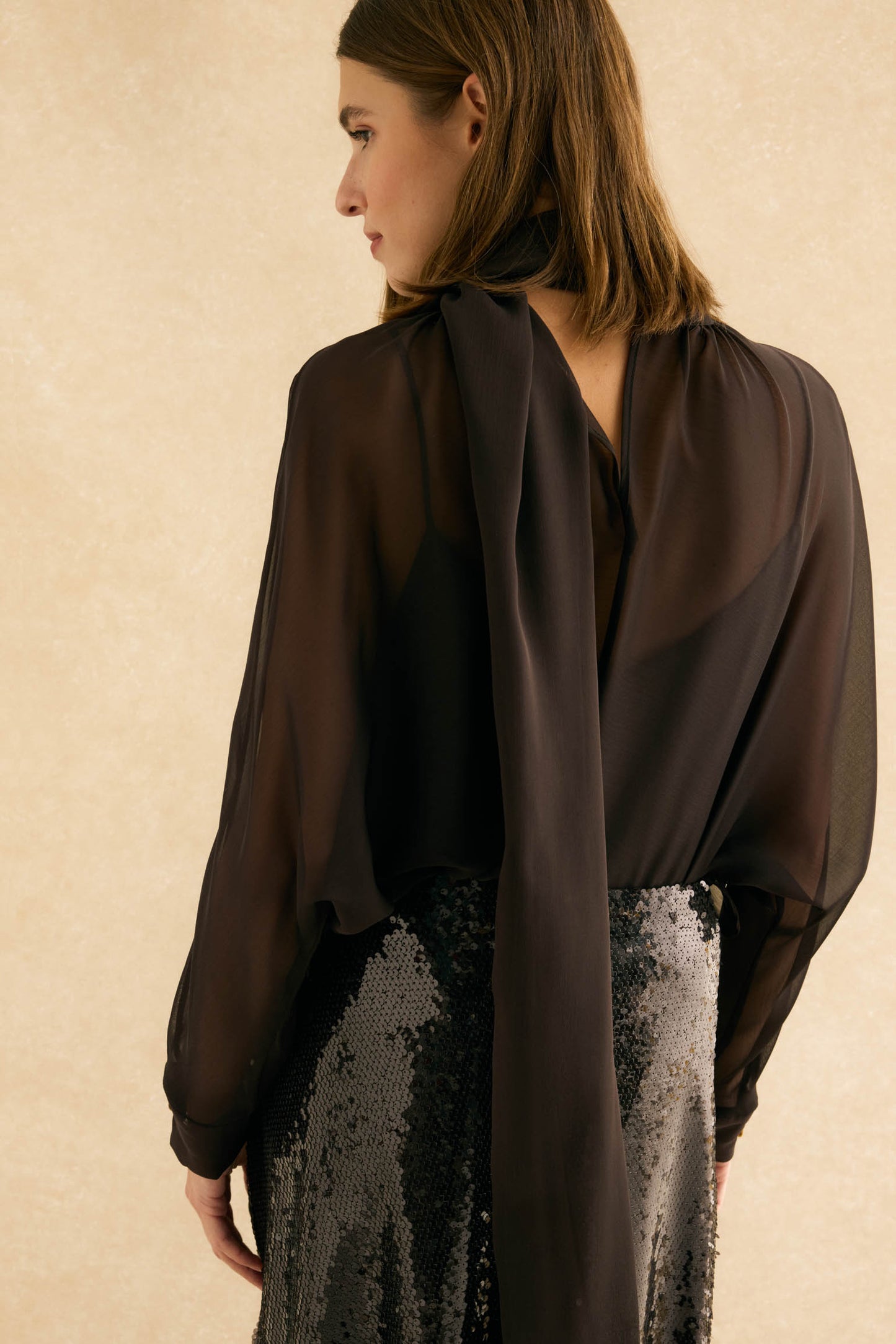 Blusa MIRANDA Marrón Cacao - BIMANI