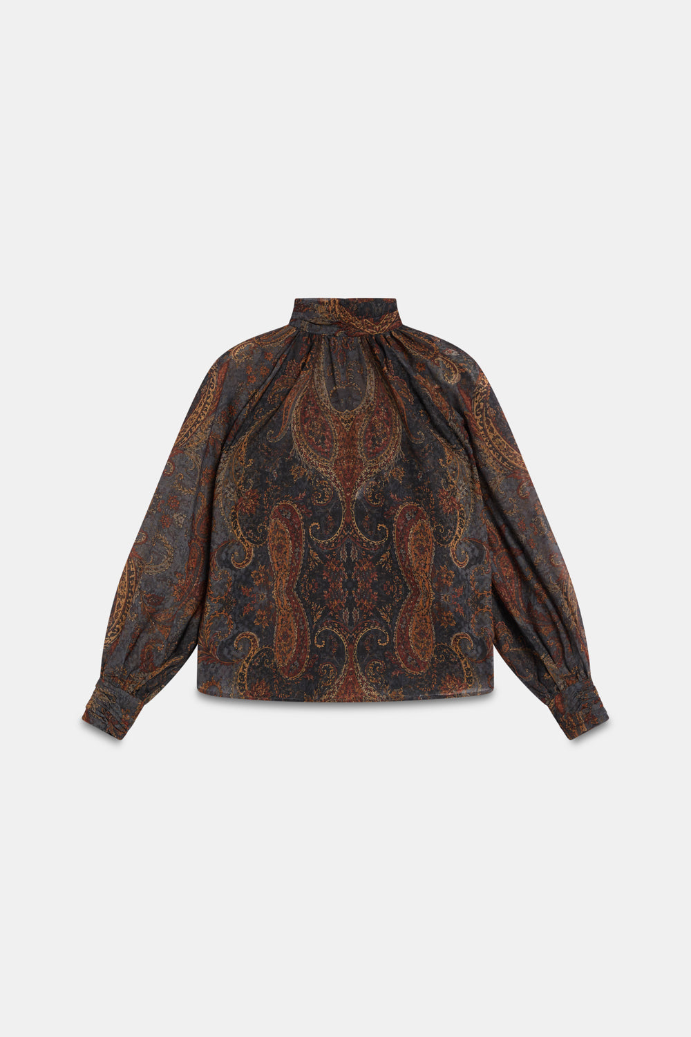 MOIRA Grey Print Blouse