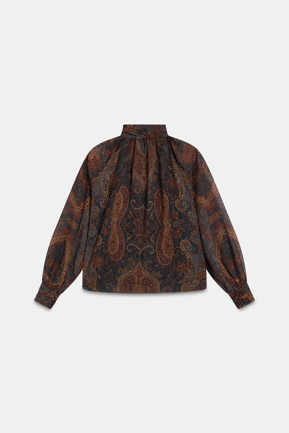 MOIRA Grey Print Blouse