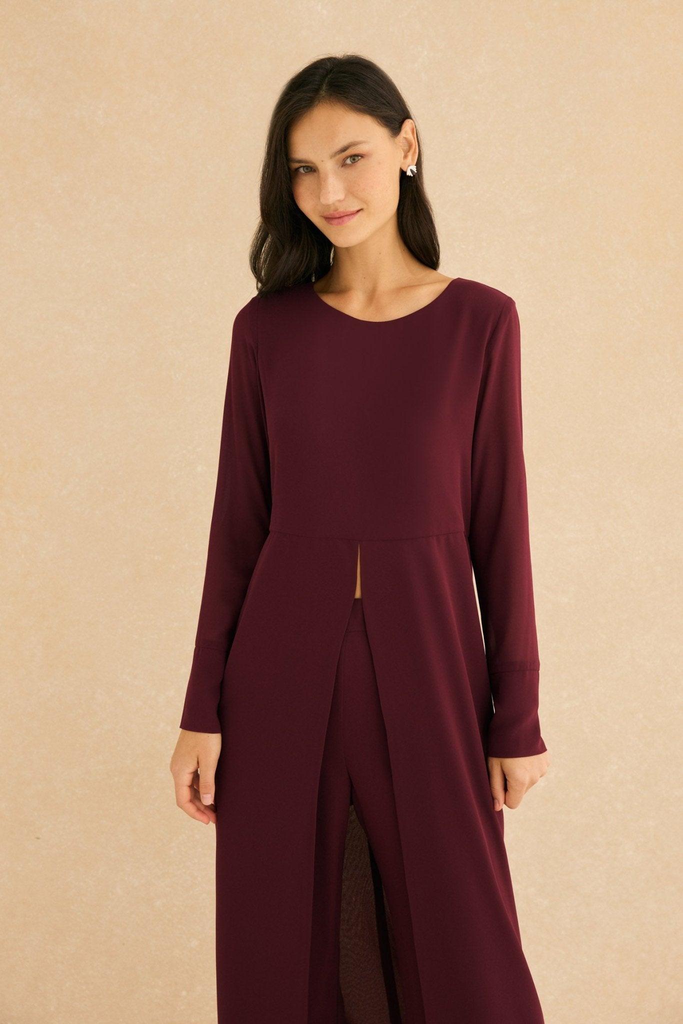Blusa OSAKA Burdeos Monastrell - BIMANI