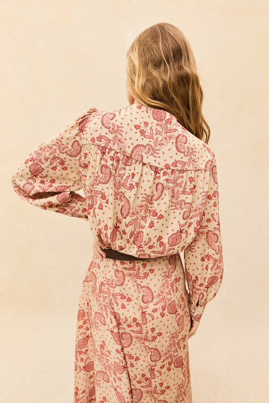 Blusa PATTI Estampado Teja