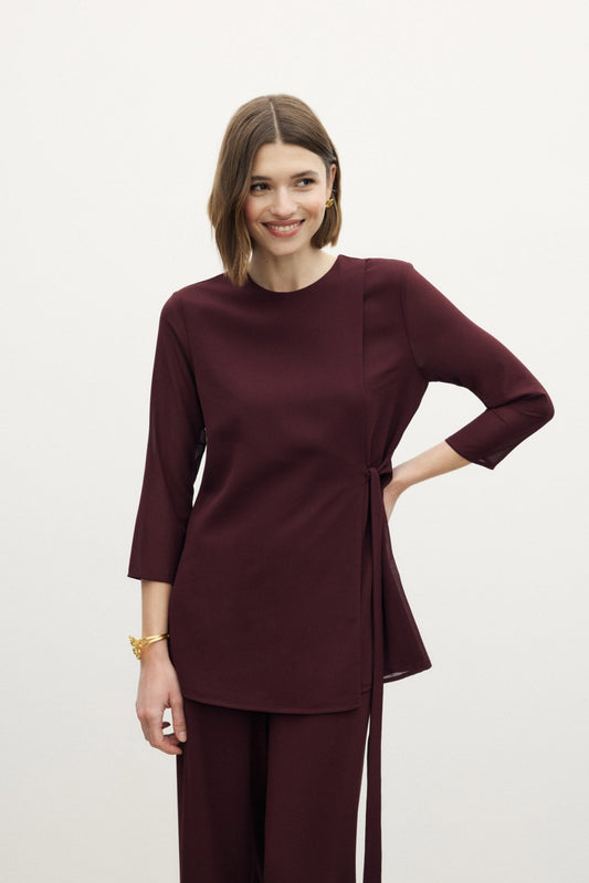 Blusa QUITA Burgundy - BIMANI