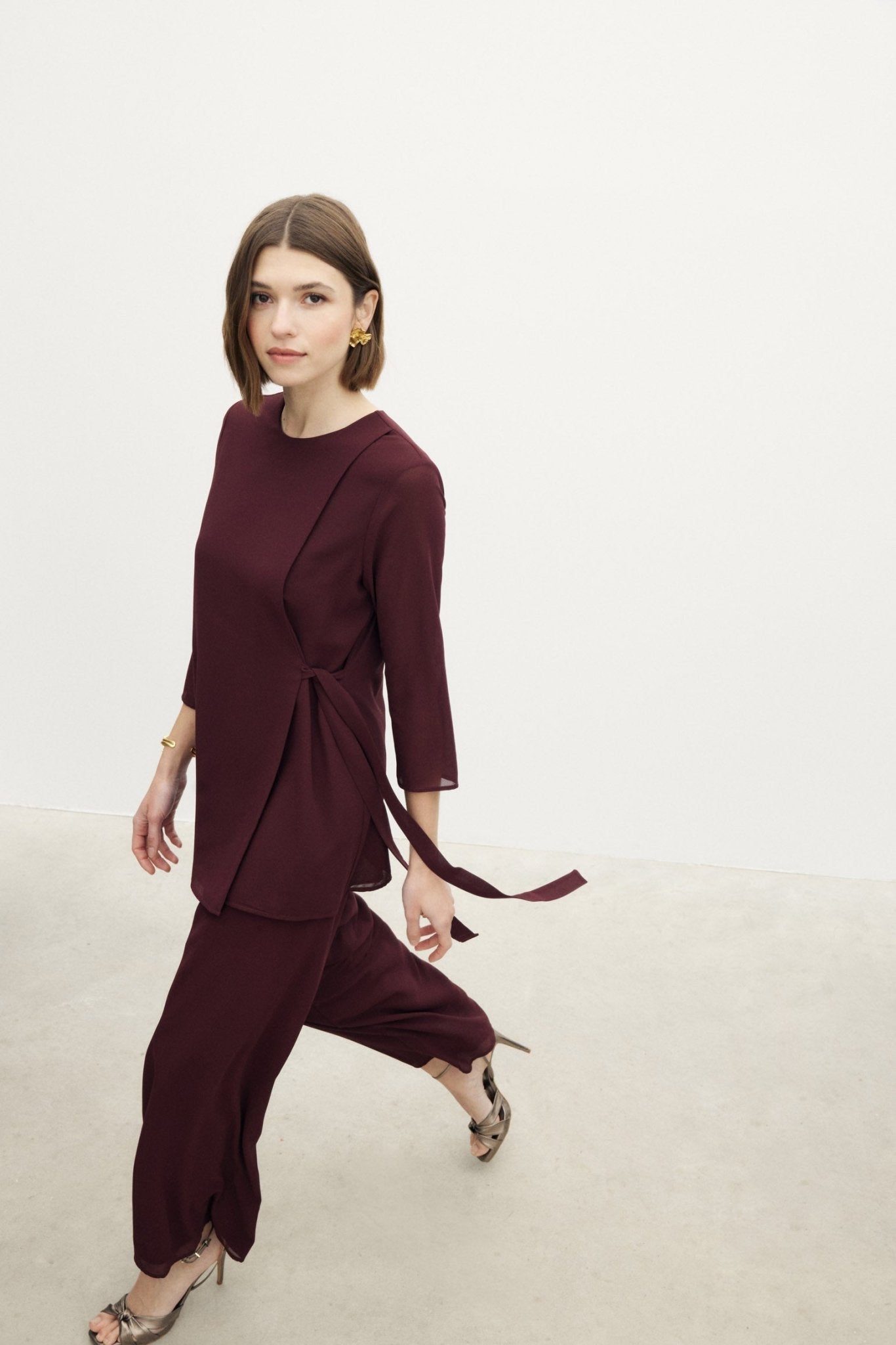 Blusa QUITA Burgundy - BIMANI