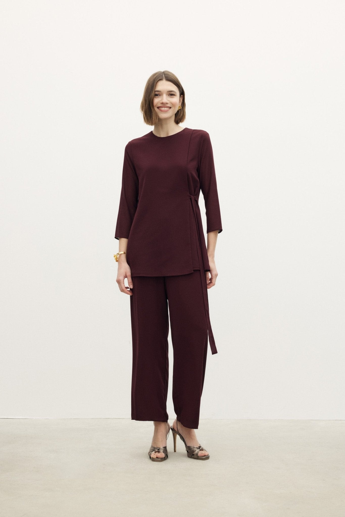 Blusa QUITA Burgundy - BIMANI