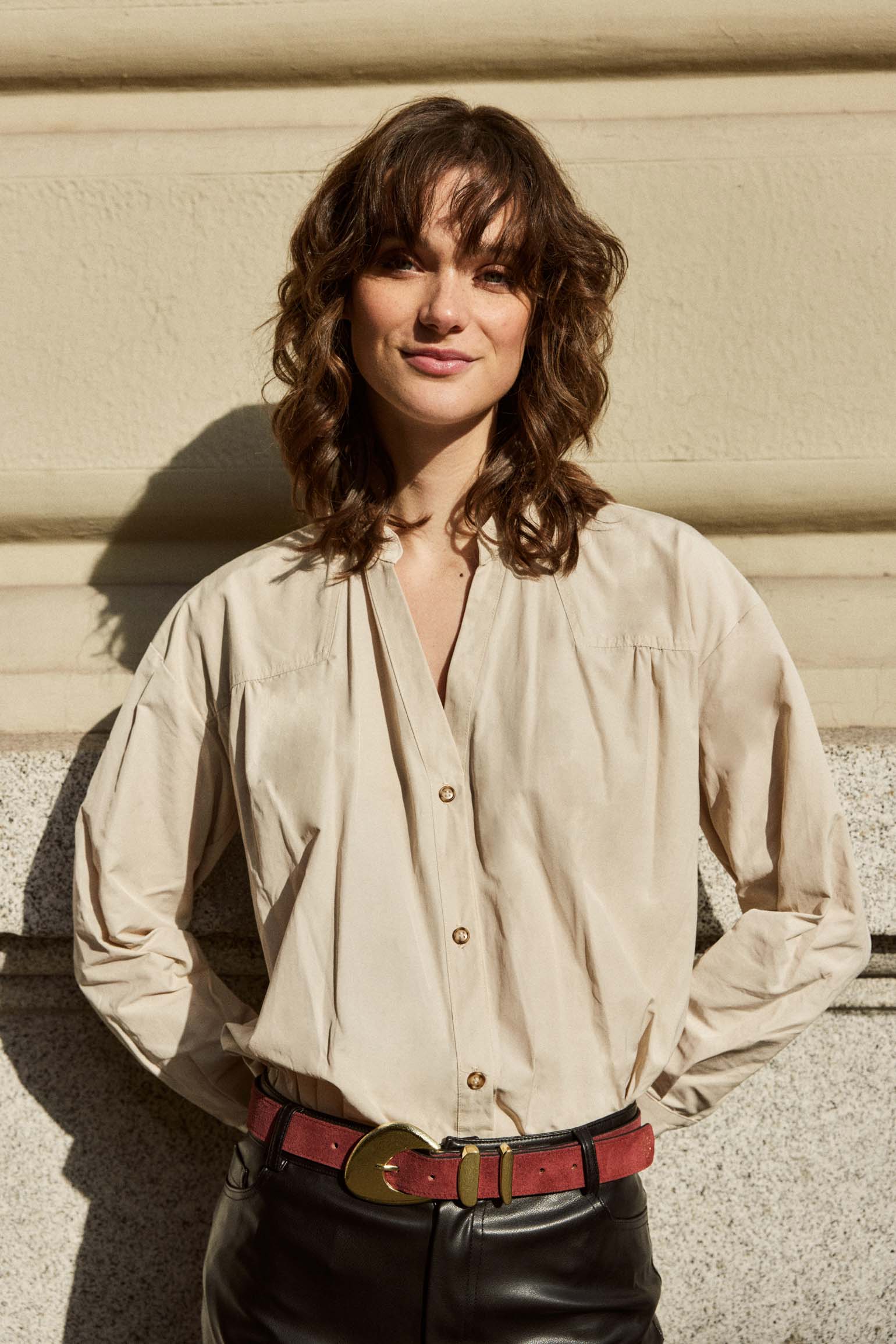 Blusa RUSSEL Beige - BIMANI