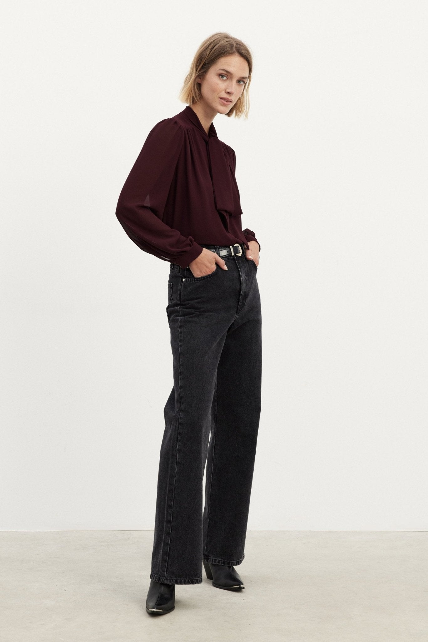 Blusa SENA Burgundy - BIMANI