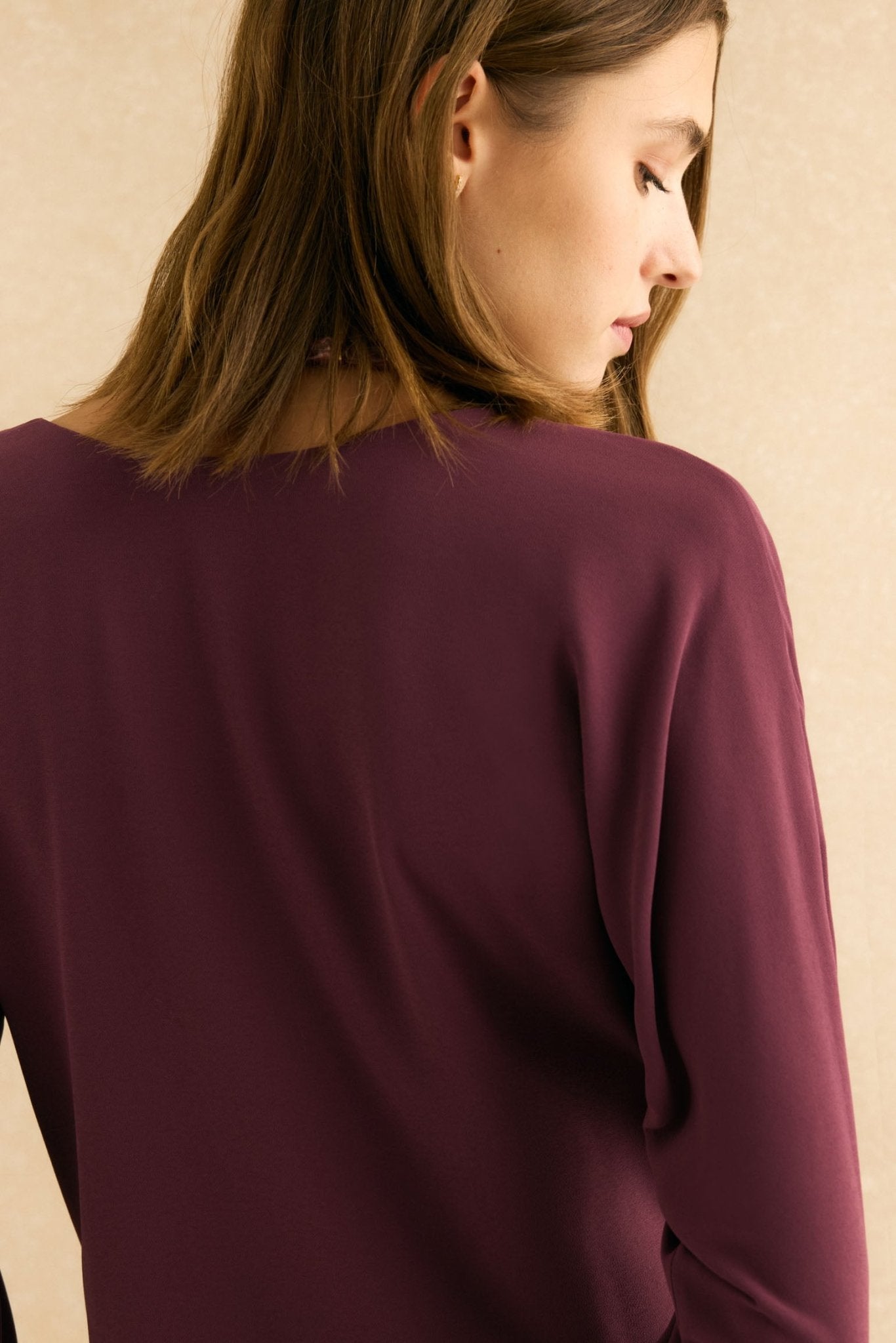 Blusa SIGMA Morado Garnacha - BIMANI