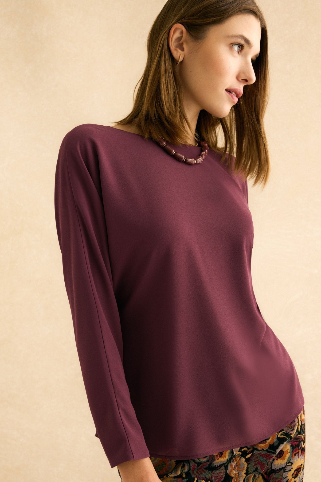 Blusa SIGMA Morado Garnacha - BIMANI