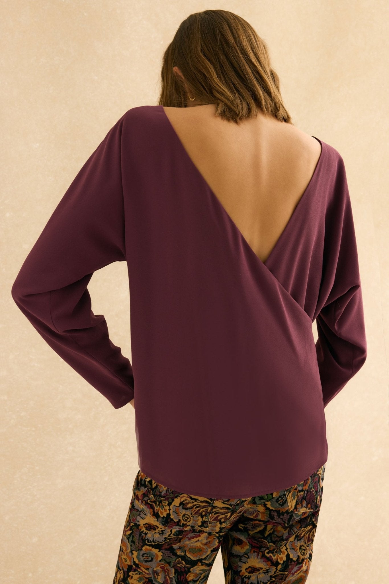 Blusa SIGMA Morado Garnacha - BIMANI