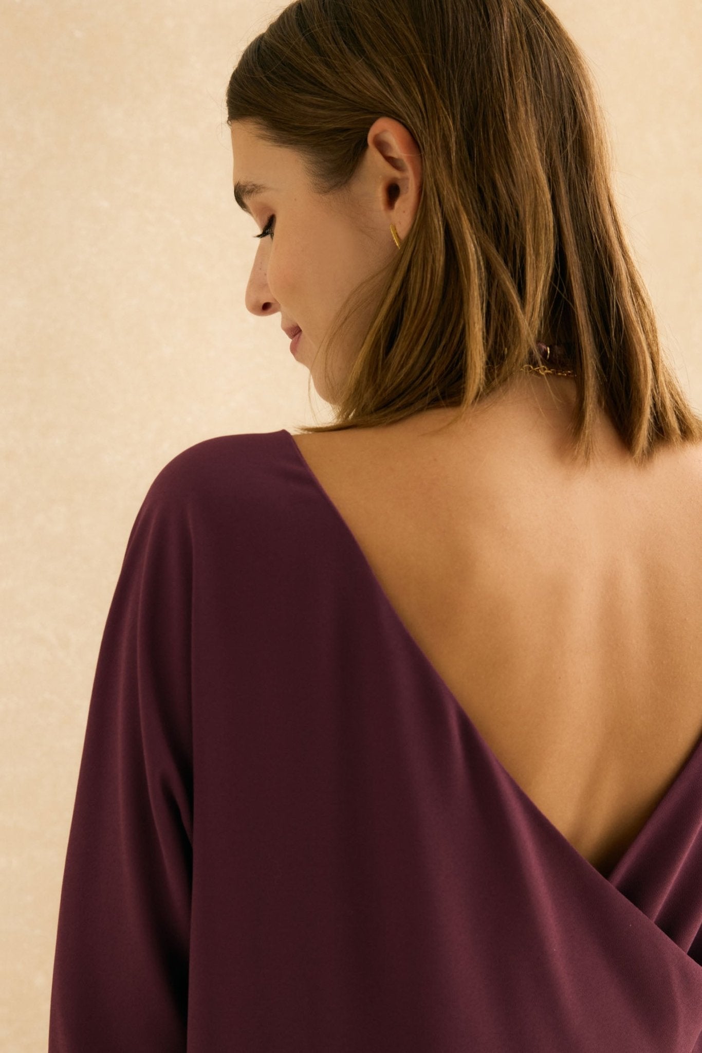 Blusa SIGMA Morado Garnacha - BIMANI